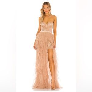 Revolve for love and lemons bustier gown